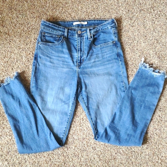 Levi's Denim - Levi 721 High Rise skinny ankle blue jeans 28
